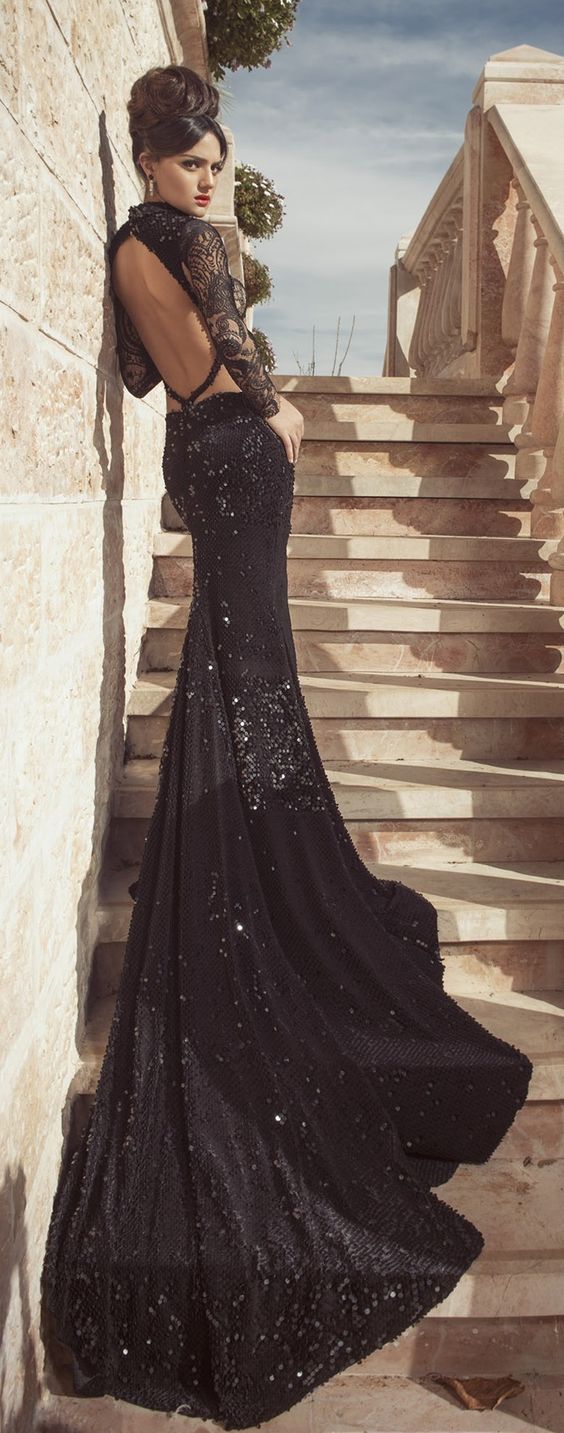 beautiful black dress design