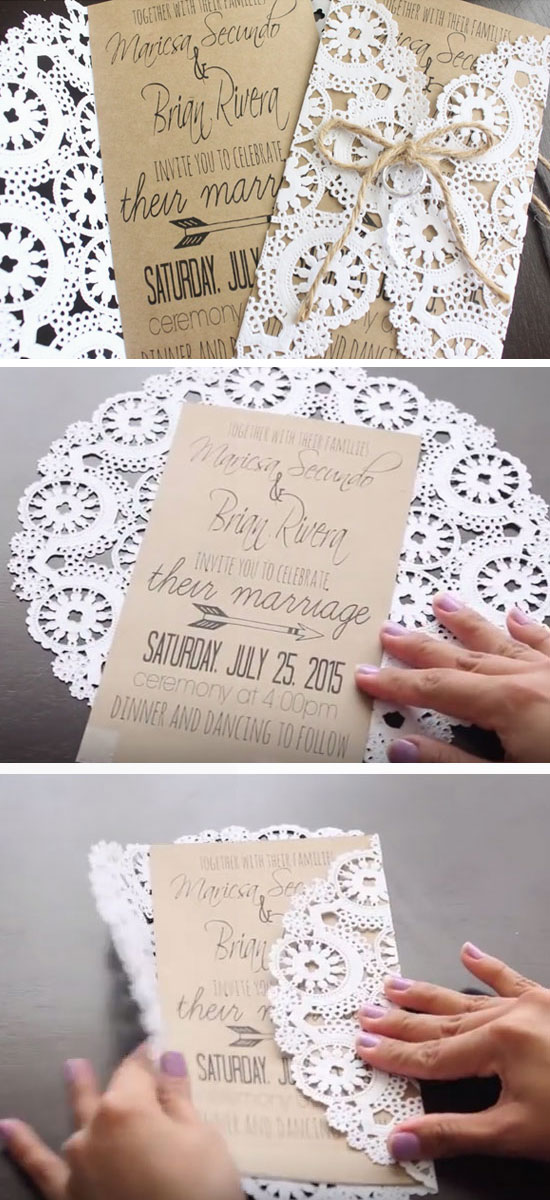 50 Unique DIY Wedding Invitation Ideas Hi Miss Puff