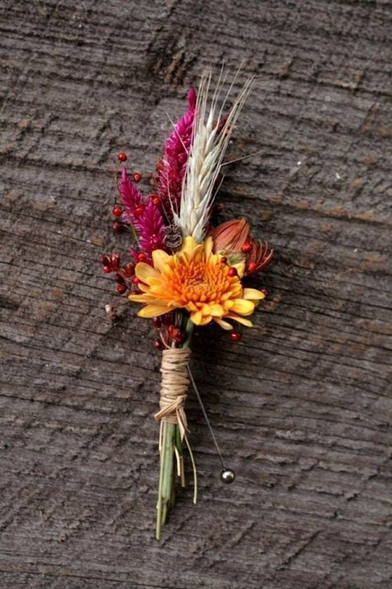 50 Fall Wedding Boutonnieres For Every Groom Page 6 Hi Miss Puff 0382