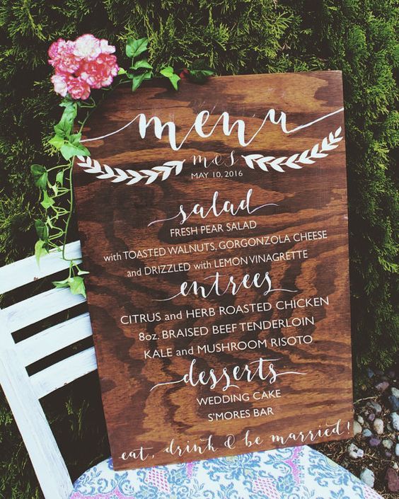 60 Gorgeous Wedding Menu Ideas Food Wine And Recipes Page 2 Of 12