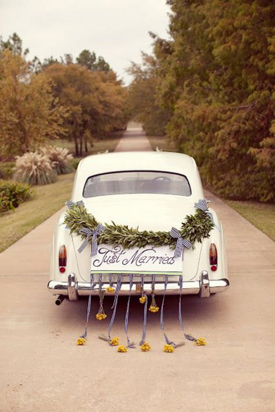 30 Ways to Decorate Your Wedding Getaway Car – Page 6 – Hi Miss Puff