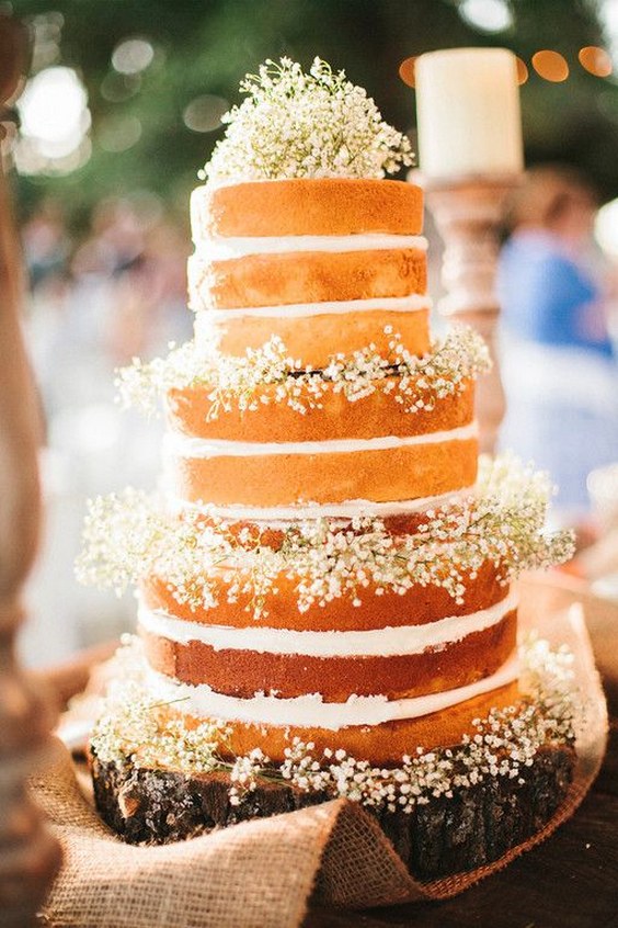 Top 25 Naked Wedding Cake Ideas Hi Miss Puff