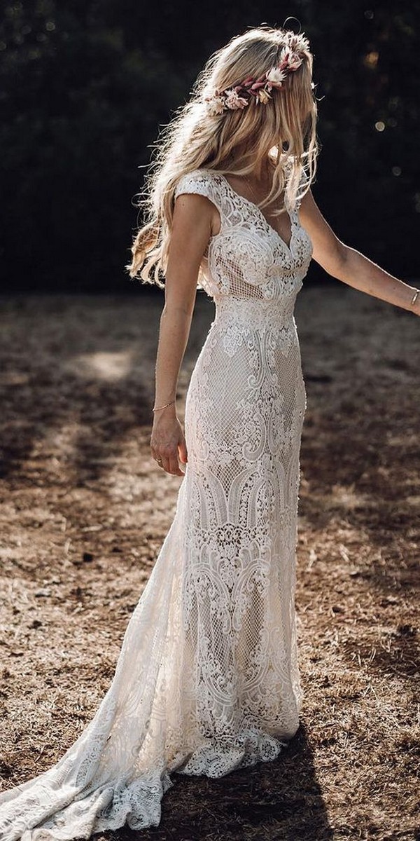  15 Rustic Country Wedding Dresses 2023 Hi Miss Puff