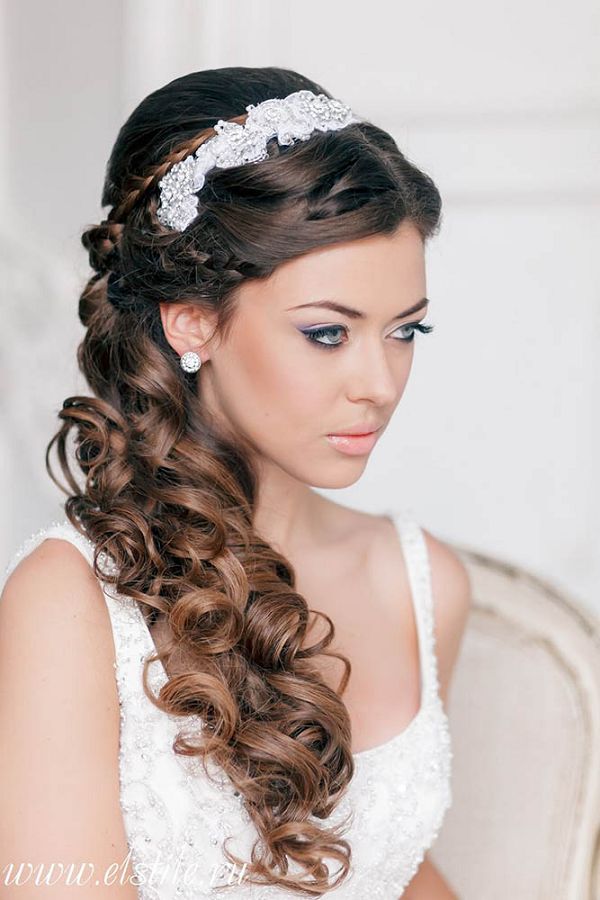 20 Creative Half Up Half Down Wedding Hairstyles – Page 2 – Hi Miss Puff