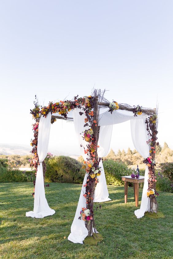 Elegant Rustic Wedding Arch - Hi Miss Puff