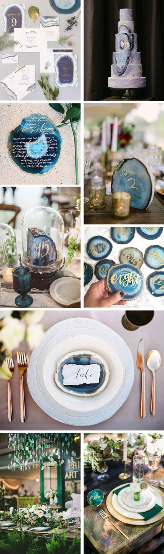 ️ 55 Cool & Chic Geode Wedding Ideas - Hi Miss Puff