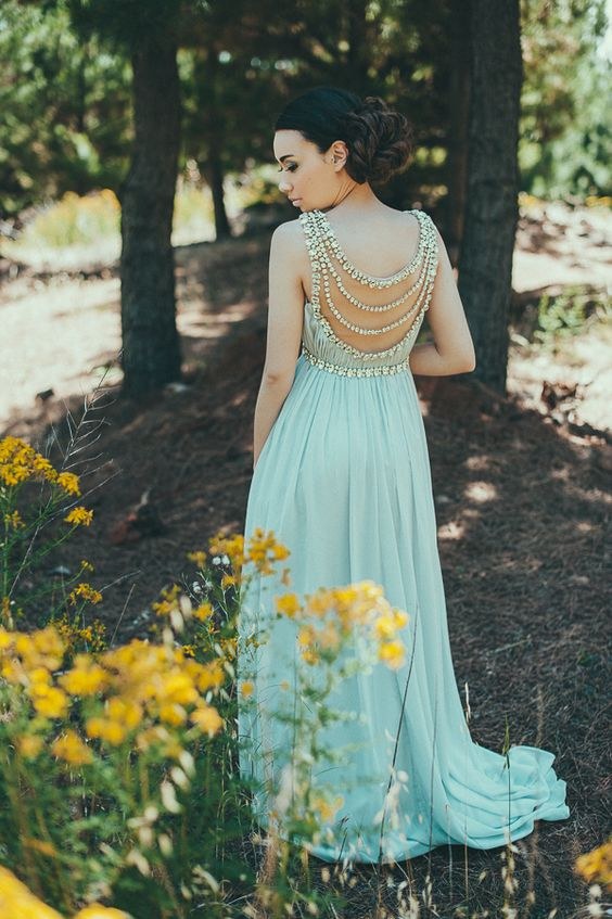 yellow and mint bridesmaid dresses