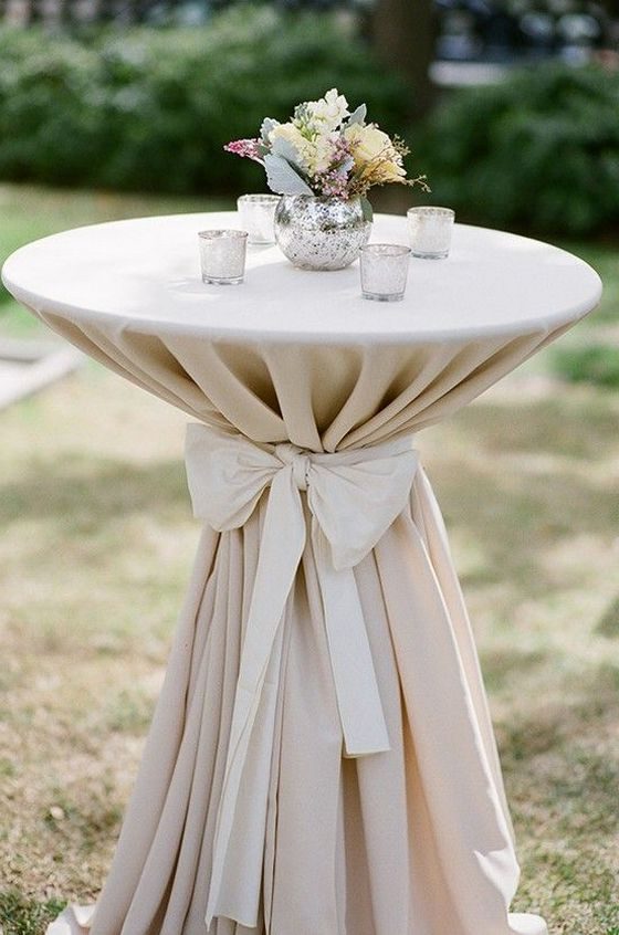 Cocktail reception table centerpiece, Wedding Ideas