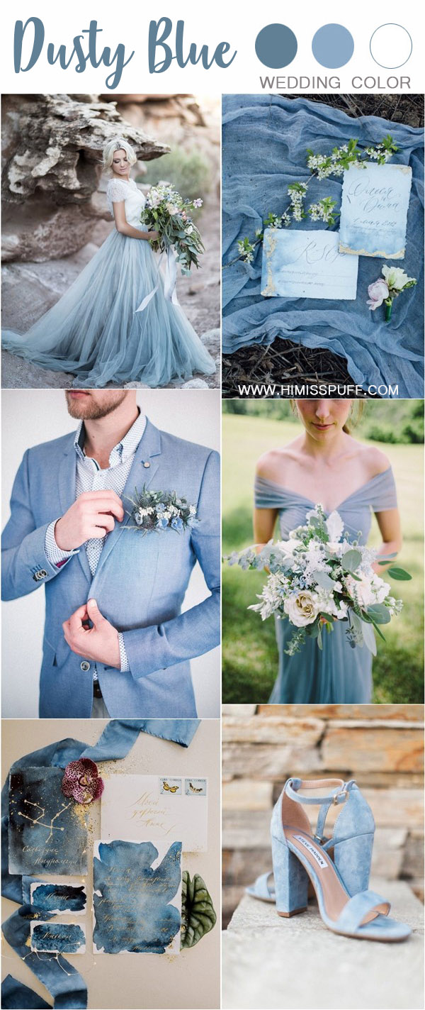 50+ Dusty Blue Wedding Color Ideas for 2020 - Page 3 of 4 - Hi Miss Puff