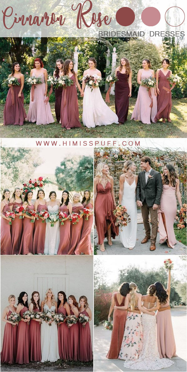 dusty rose dresses for weddings