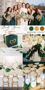 9 Perfect Metallic Copper Wedding Color Palette Ideas