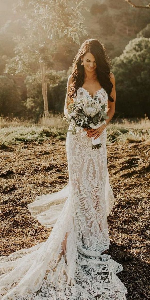  15 Rustic Country Wedding Dresses 2023 Hi Miss Puff