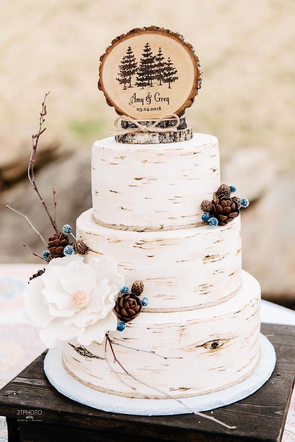 20 Rustic Country Wedding Cake Ideas – Page 2 – Hi Miss Puff