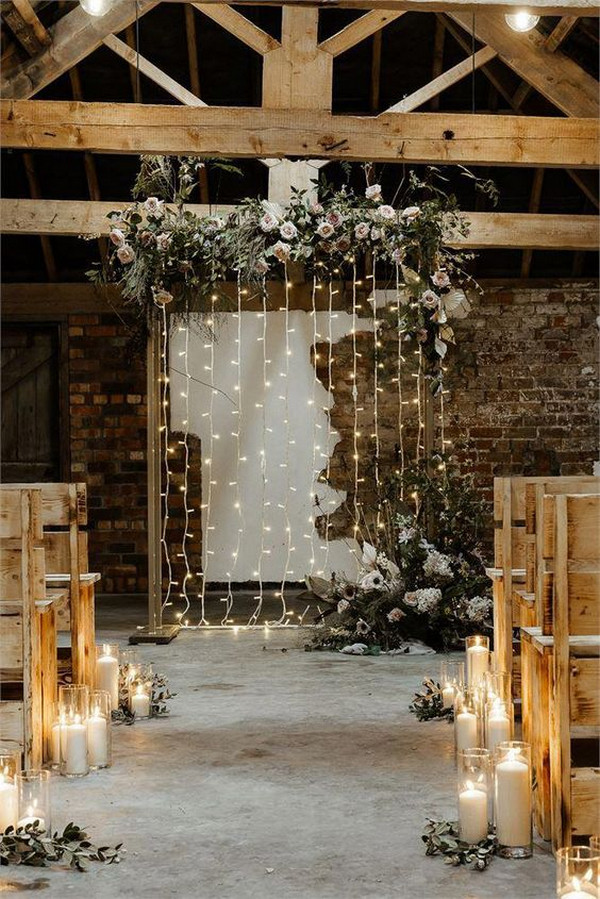 30+ Indoor Wedding Ceremony Arches and Aisle Ideas – Hi Miss Puff