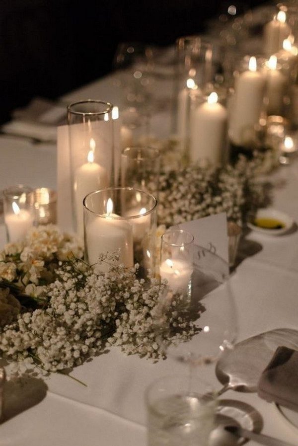 20 Budget-friendly Baby’s Breath Wedding Centerpieces - HMP