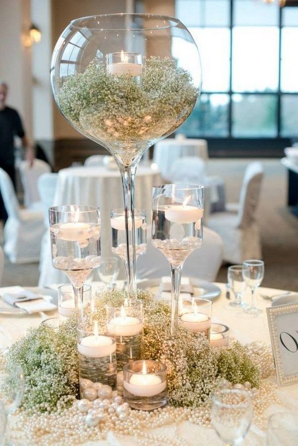 Baby Breath Flower Centerpieces Elegant