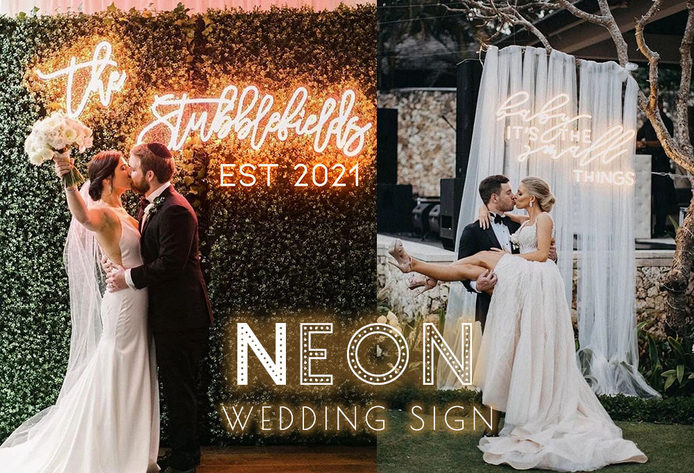 Neon Wedding Sign Ideas 