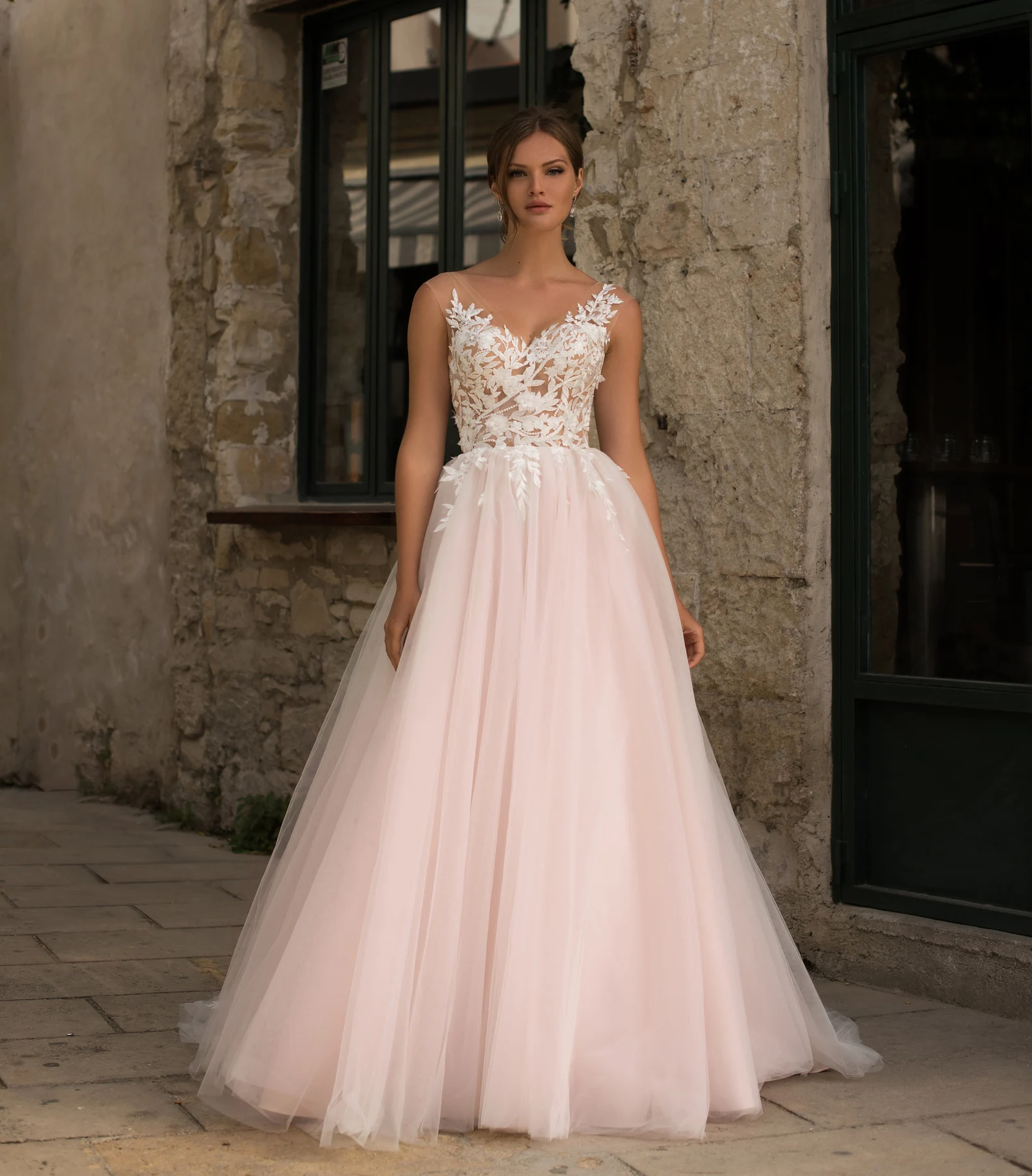 unique pink wedding dresses