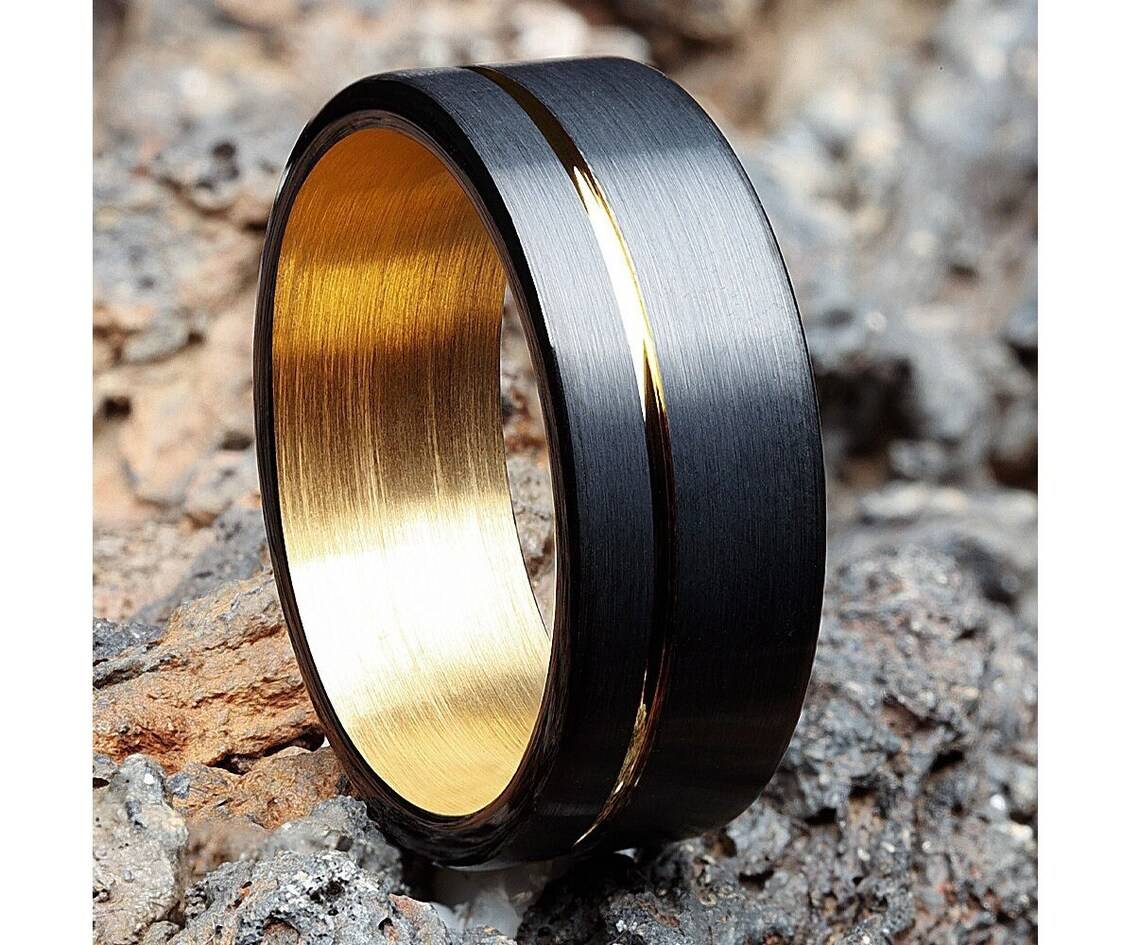 Black Wedding Bands For Men A Bold And Timeless Choice   Black Wedding Bands For Men 